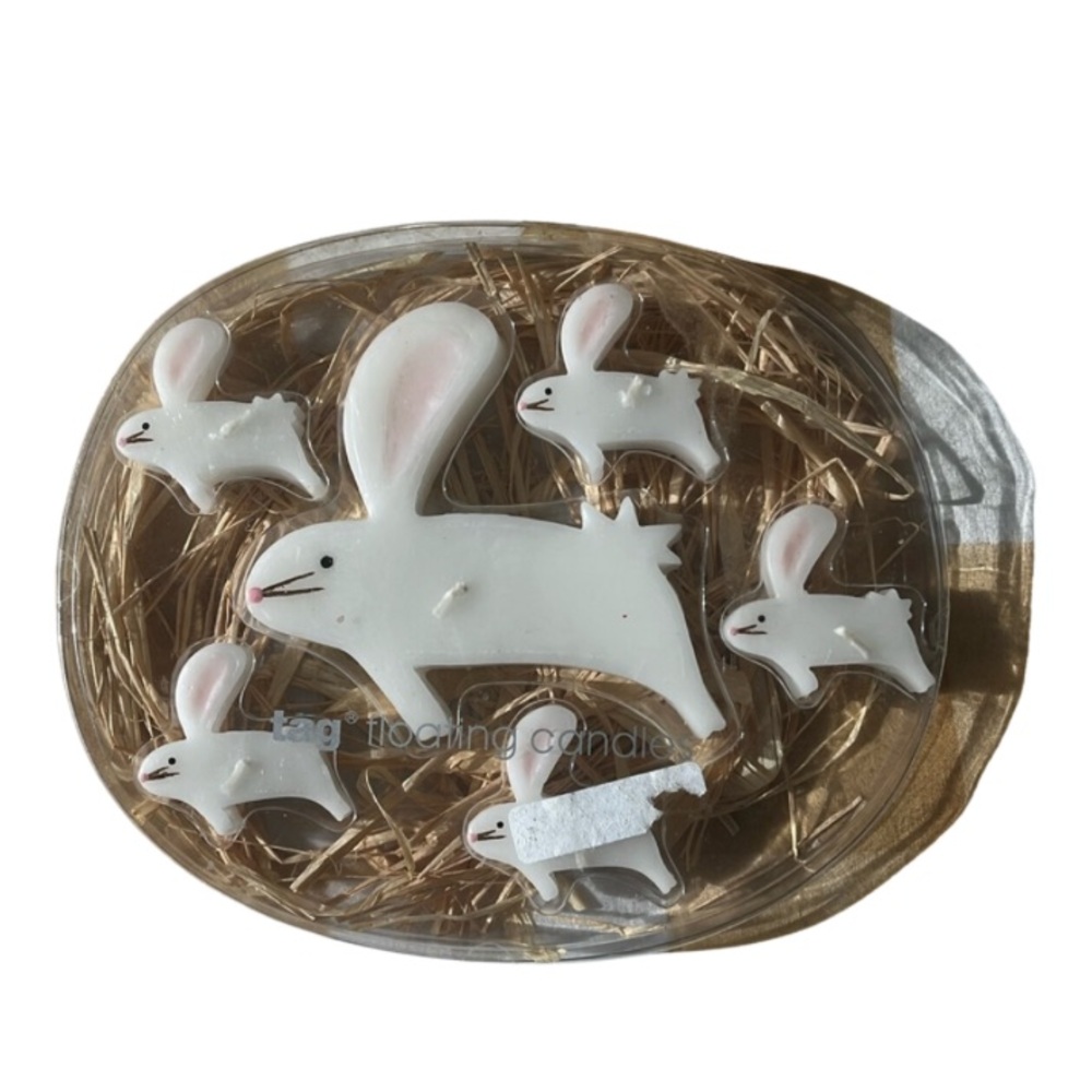 2/$12 Bunny rabbit floating candles